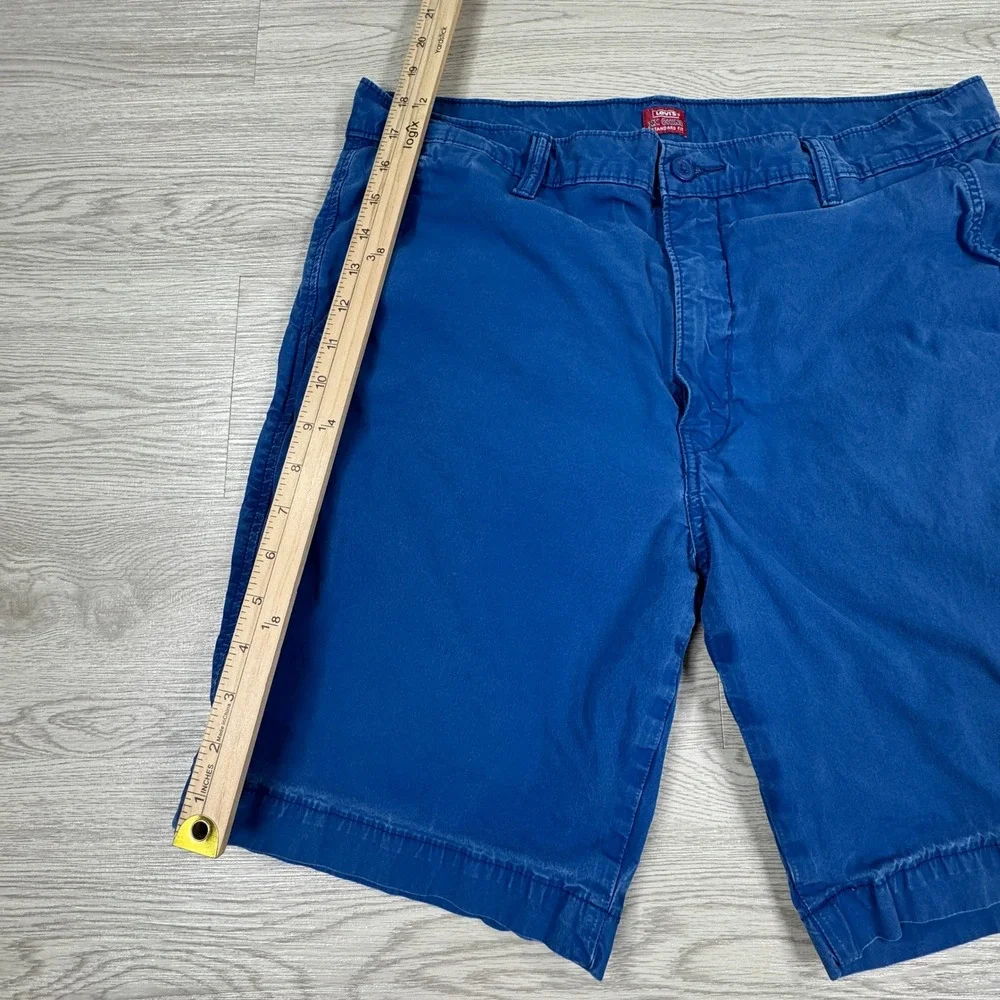 Levi's Men's XX Chino Shorts Standard Fit Blue Size 36 Casual Stretch‎ Cotton